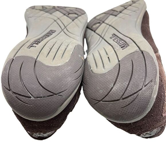 MERRELL AIR CUSHION Espresso Genuine Leather Loafers Casual Sneakers sz 7.5 - Picture 16 of 16
